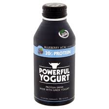 Powerful Yogurt 20g Protein All Natural Ingredients Blueberry Acai Greek Yogurt Drink 12 Fl Oz Walmart Com