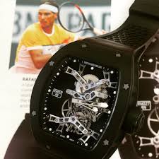 The tennis star and the lightweight luxury watch brand have been partners since 2010, when the first richard mille x rafael nadal watch was released. Antiquorum Auctioneers On Instagram Richard Mille Rm 027 Tourbillon Carbon Rafael Nadal Offered In Antiquorum S Sept 30 Richard Mille Tourbillon Rafael Nadal