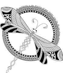 Dragonfly Mandala Mandala Coloring Pages Insect Coloring Pages Mandala Coloring