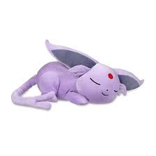 Official Sleeping Espeon Pokemon Plush 17 In Pokemon Plush Pokemon Dolls Cute Plush
