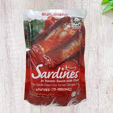 D'era pouch industries sdn bhd. Hot Selling Ikan Sardin Dalam Sos Tomato Dengan Cili Sardines In Tomato Sauce With Chili Travel Pack Prepper Shopee Malaysia