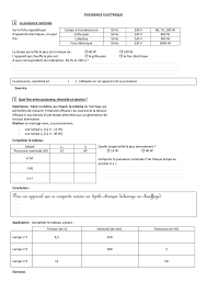 Puissance Electrique