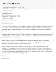 It should begood in mathematics and ar. Computer Science Cover Letter Example Template Docx Self Declaration Letter Jananiib01 Gmail Com 91 9087639902 Respected Sir Madam I U2019m Janani Ib Course Hero