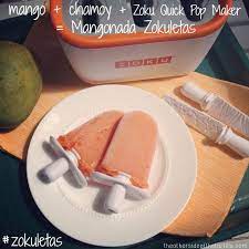 Mangonada Paletas With A Zoku Quick Pop Maker Recipe Popsicle Recipes Recipes Chamoy