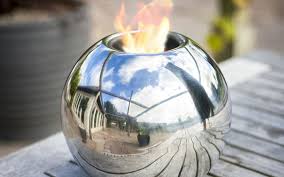 Since each can of gel fuel can safely burn for approximately 3 hours, this is a very good alternative to a traditional fireplace. Darwin Stainless Steel Gel Burner Contemporary Exterior Hampshire Houzz