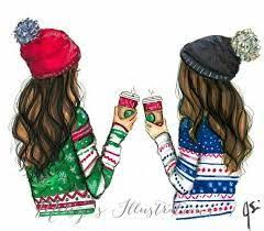 Scopri ricette, idee per la casa, consigli di stile e altre idee da provare. Kartinki Po Zaprosu Best Friends Drawing Bff Drawings Drawings Of Friends Best Friend Drawings