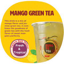 Best Seller Mango Green Tea From Kung Fu Tea Bubble Tea Recipe Mango Tea Mango Green Tea