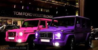 Pink And Purple Benz Jeep Mercedes Benz G500 Mercedes Benz Cars Girly Car