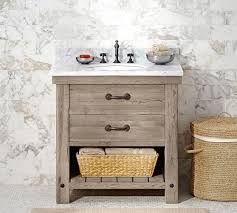 Okay so first things first, cut all the legs and make sure. Benchwright 36 Single Sink Vanity Pottery Barn
