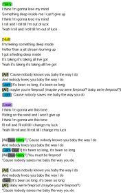 Maybe you would like to learn more about one of these? A Dash Of 1d Fireproof Lyrics