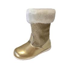 Baby Girls Gold Glitter Boots