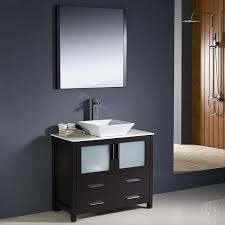 Modern Bathroom Vanity W Vessel Sink