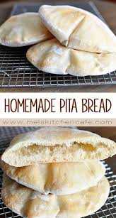 Pita Bread Recipe Homemade Simple Mel S Kitchen Cafe Recipe Homemade Pita Bread Homemade Bread Bread Recipes Homemade