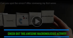Usbiologyteaching Com A Source For Biology Lesson Plans And Resources Macromolecules Activity Macromolecules Biology Lesson Plans
