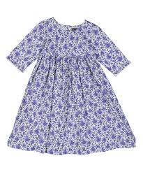 Mustard Pie English Blue Floral Pepper A Line Dress Infant Toddler Girls