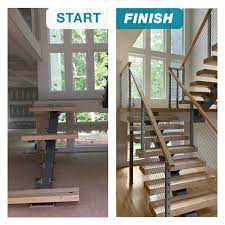 What S The Difference Between Open Riser Stairs A Mono Stringer Viewrail