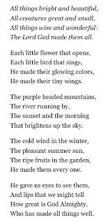 All Things Bright And Beautiful Children S Poem Poems Beautiful Childrens Poems Christian Poems