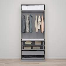 pax forsand wardrobe combination gray stained ash effect ikea in 2021 ikea pax grey stain ikea