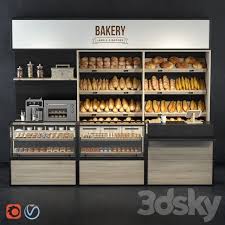 3d Models Shop Bakery In 2020 Bakery Shop Design Bakery Design Interior Store Shelves Design