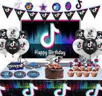 Tik Tok Event Party Round Backdrop Kit
