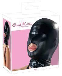 Maschera bondage costrittiva shiavo bdsm fetish mask cappuccio bad kitty  sexy | eBay