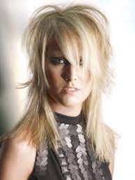 New Hair Trend With Strongly Layered Hairstyles And Colors With Contrasts Rocker Hair Modern Shag Haircut Long Hair Styles
