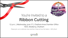 Ribbon Cutting for Hope aCross the Nation - With Jillian