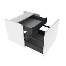 This kitchen island sits lower than most and almost has an office desk feel. Hanging Cabinet With Drawers Accessories To Lifting Systems Worktops And Kitchen Islands Granberg Interior Ab Sweden