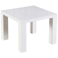 High Gloss White Finish End Lamp Small Side Coffee Table Ebay