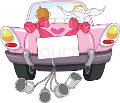 Autoaufkleber hochzeit just married frisch getraut. Just Married Car Stock Vektor Colourbox