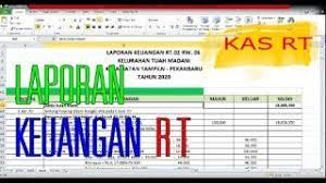Setiap usaha wajib untuk melakukan pencatatan keuangan jual. Laporan Keuangan Rt Terbaru 2020 Youtube