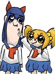 Poputepipikku pop team epic popuko pipimi blue uniform skirt outfit halloween carnival suit cosplay costume detail. Popuko And Pipimi By Vixie08 On Deviantart