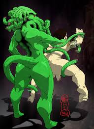 Yaoi pinup cthulhu+h.p. lovecraft
