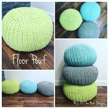 These pillows look like they were bought on the showroom floor of west elm, they are so beautiful! How To Crochet A Floor Pouf With Liner Mj S Off The Hook Designs