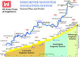 Ohio River Locks And Dams Map Louisville District > Missions > Civil Works > Navigation > Locks And Dams