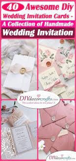 Here are some classic and worthy collection of wedding invitation card ideas for you to make an impressive attempt for your all those whom you want to invite.your fantastic approach of these designs will make all your invitees enthusiastic and hyped for attending your glamorous wedding ceremony. Diy Wedding Invitation Cards 40 Handmade Wedding Invitations