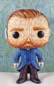 Vincent Van Gogh Custom Funko Pop Vinyl Figurine Art Toy With Starry Night Jacket Arte Del Juguete Noche Estrellada Arte