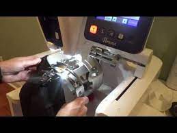 Brother Persona Prs 100 Using A Fast Frame To Monogram Boots Youtube Machine Embroidery Embroidery Hat Embroidery