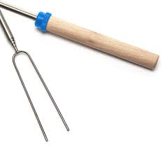 The roaster sticks have an insulated rubber handle and twin skewers on the cooking end. Buy Mallome Marshmallow Roasting Sticks Smores Skewers For Fire Pit Kit Hot Dog Camping Accessories Campfire Marshmellow 32 Inch Long Fork 5 Pack Online In Indonesia B07vdkmgpm