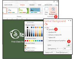 Once selected, more options will appear below. Powerpoint Background Tips How To Customize The Images Colors And Borders Pcworld