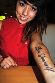 You need to make yourself happy first before anyone. Love Yourself First Tattoo In French Love Yourself Those Are Honey