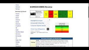 kitchenaid khms2040bss microwave review