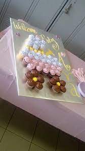 Baby Carriage Cupcake Cake Baby Shower Cupcake Cake Baby Shower Cakes Baby Shower Cupcakes