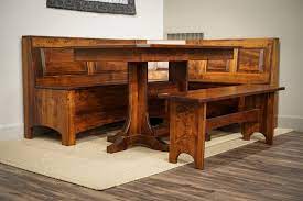 When your breakfast nook is located right in the kitchen, you know it's going to get a lot of use. Solid Wood Breakfast Nook Set From Dutchcrafters Amish Furniture