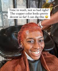 The stages of my hair dye fail 😂😂. If you call me Chukky or Ronald McDee,  I promise I won't even fight you 😭😂. I love bold colors but this was a