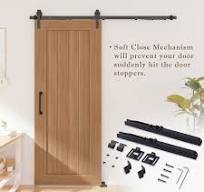 Amazon.com: Enconker Mecanismo de cierre suave para puerta de granero sin  agujeros, diseño mejorado, hardware de puerta corredera amortiguador de ...