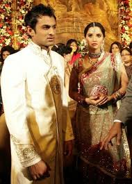 Pin By Mihir Roy On Sania Mirza Sania Mirza Wedding Fashion Saree