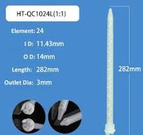 13-24 Epoxy Mixing Nozzle Static Mixer Tubes 24 Element for Adhesive  Syringe Cartridge 250ml 400ml 490ml 4:1 10:1 Ratio QC1324N