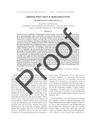 In india icar sponsor first village level ipm in punjab in 1975. Pdf Emerging Insect Pests In Indian Agriculture