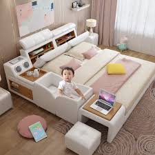 The pièce de résistance of your bedroom should support you while you slumber but also add a touch of character to your modern king size bedroom sets for majestic bedroom mobilia para. Multifunctional Muebles Smart Bed Frame Modern Ultimate Home Bedroom Furniture With Storage Beds Aliexpress